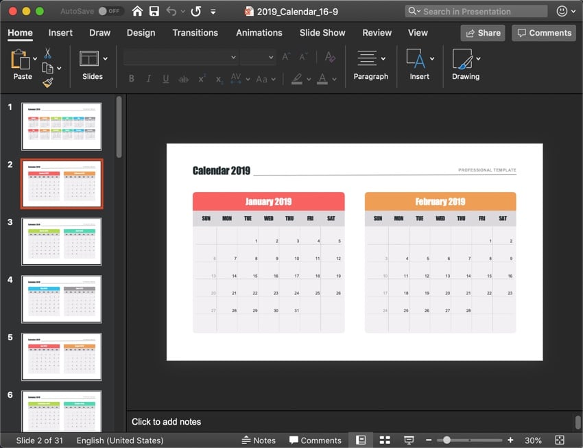 How To Quickly Customize Insert A PowerPoint PPT Calendar Using 